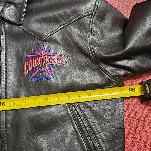 VTG Tony Nowak Country Star Hollywood Leather Jacket L Western Rockabilly Retro - Picture 6 of 12